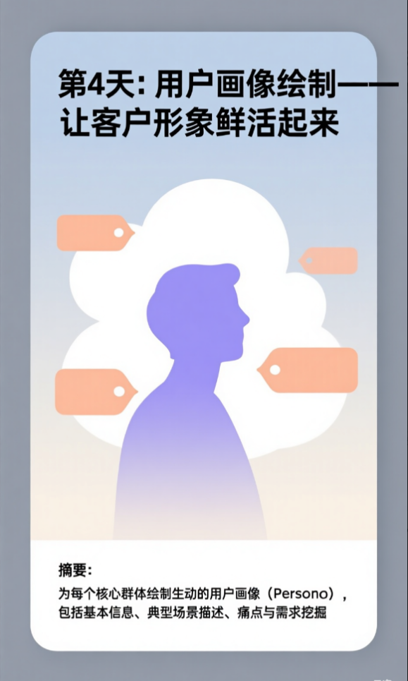 第4天：用户画像绘制——让客户形象鲜活起来