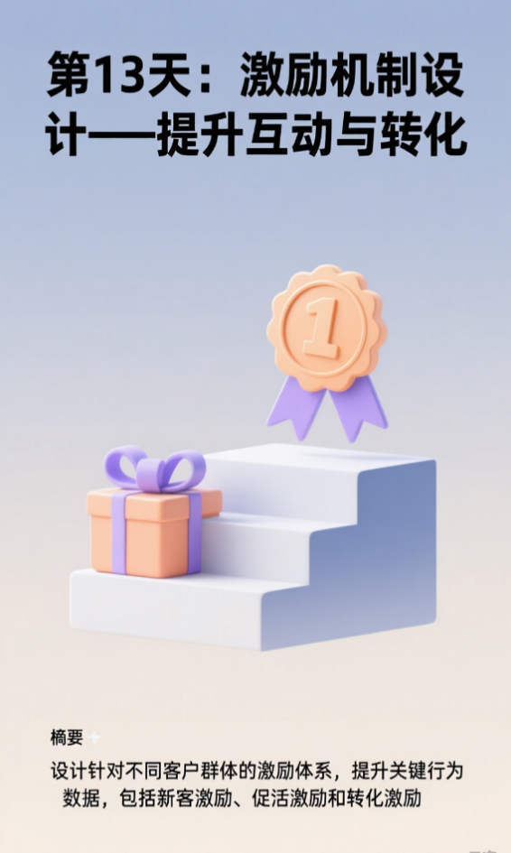 第13天：激励机制设计——提升互动与转化