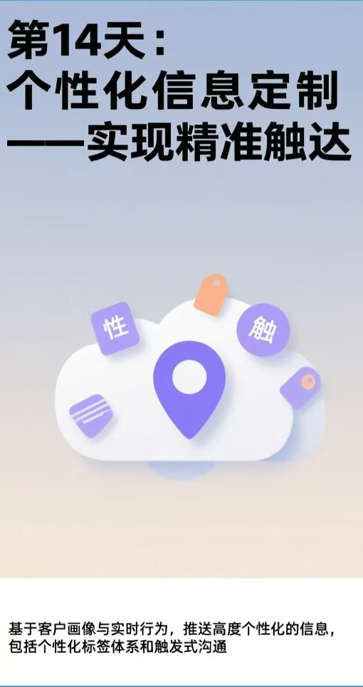 第14天：个性化信息定制——实现精准触达