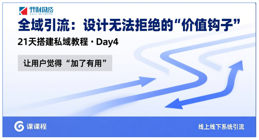 第4天：全域引流：设计无法拒绝的“价值钩子”