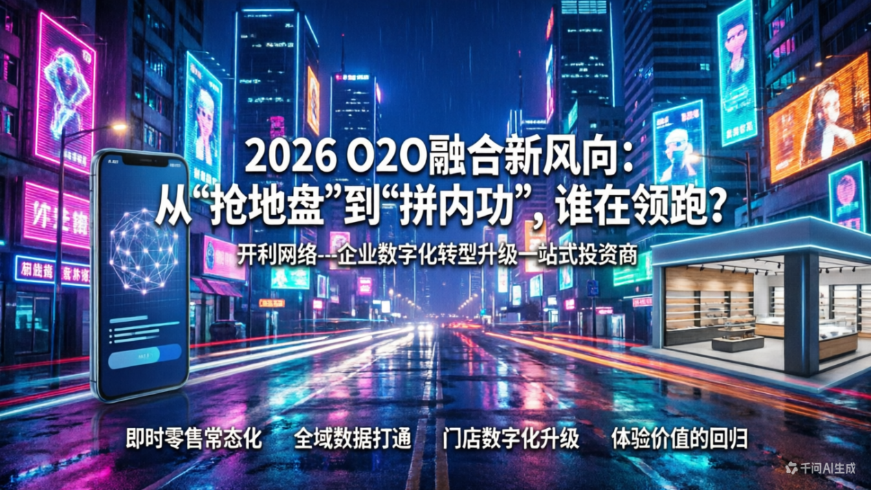 2026 O2O融合新风向：从“抢地盘”到“拼内功”，谁在领跑？