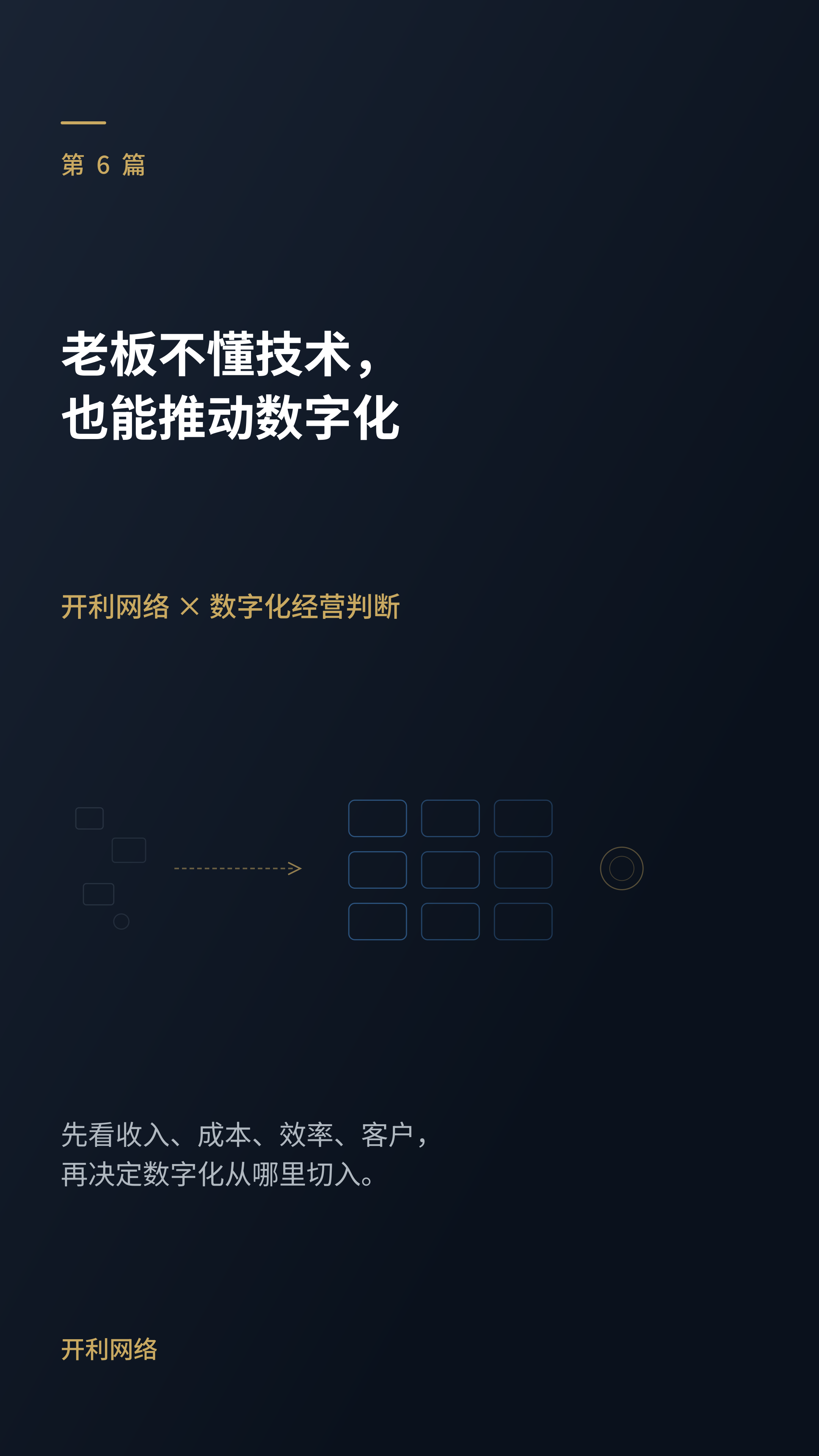 老板不懂技术，也能推动数字化：先抓住这4个经营问题